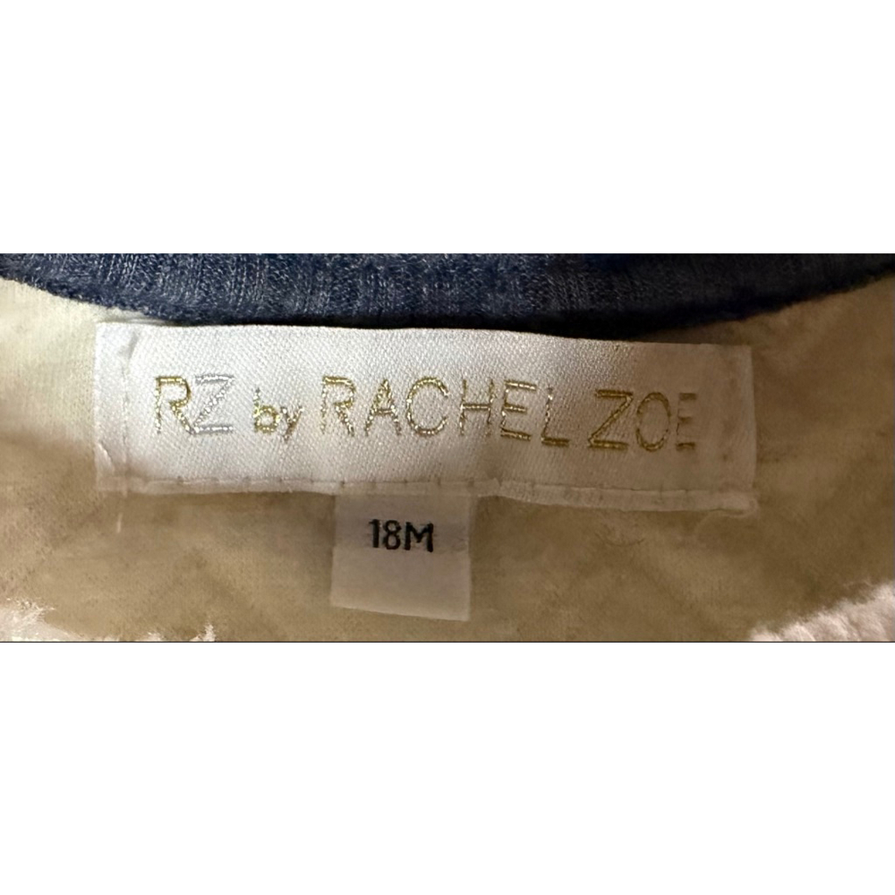 Designer Baby Quilted Pullover Sweatshirt 18M Rachel Zoe Cream Cozy Top Layering - Picture 3 of 8